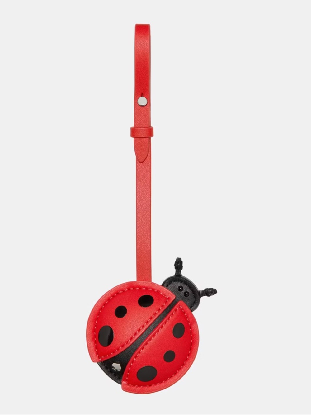 kate spade red and black Ladybug Luggage Tag